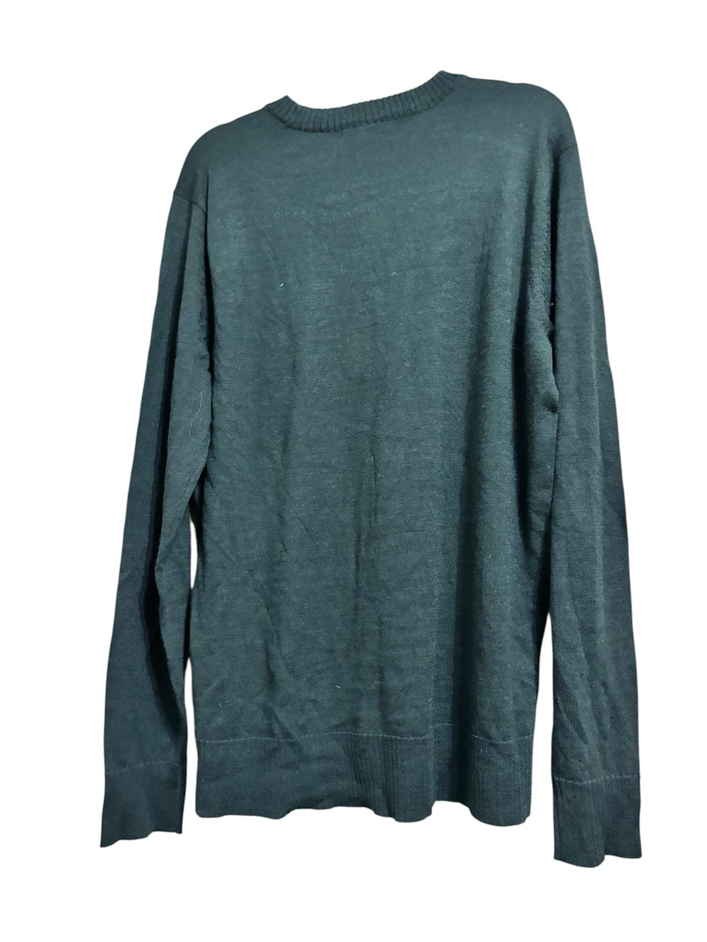Smartwool Men’s Merino Wool Crewneck Sweater Green Long Sleeve Pullover - Picture 3 of 5